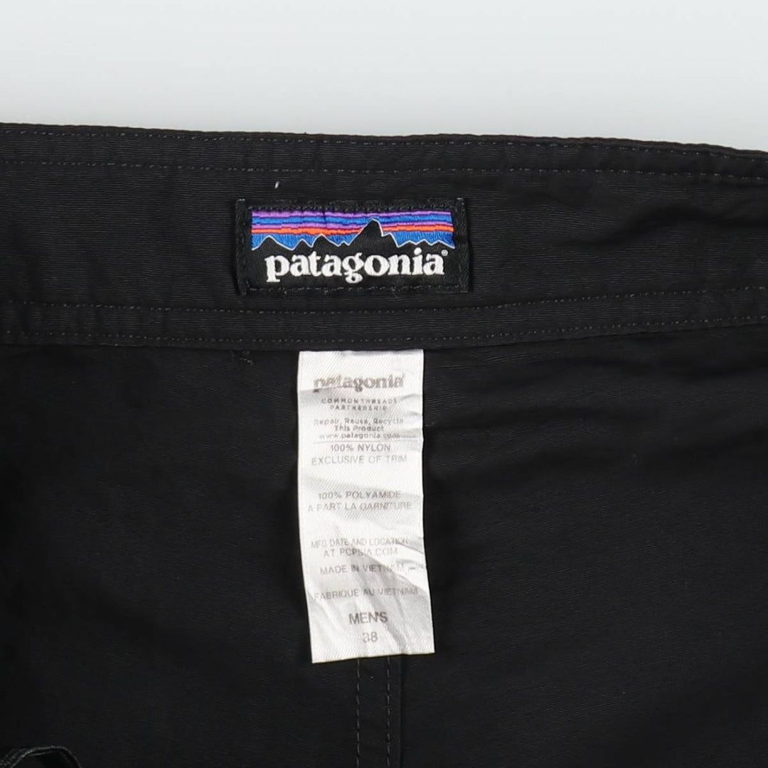 Patagonia 86558SP14 Nylon Shorts, Men's W38 (approx.) Nylon black type Vintage Second Hand