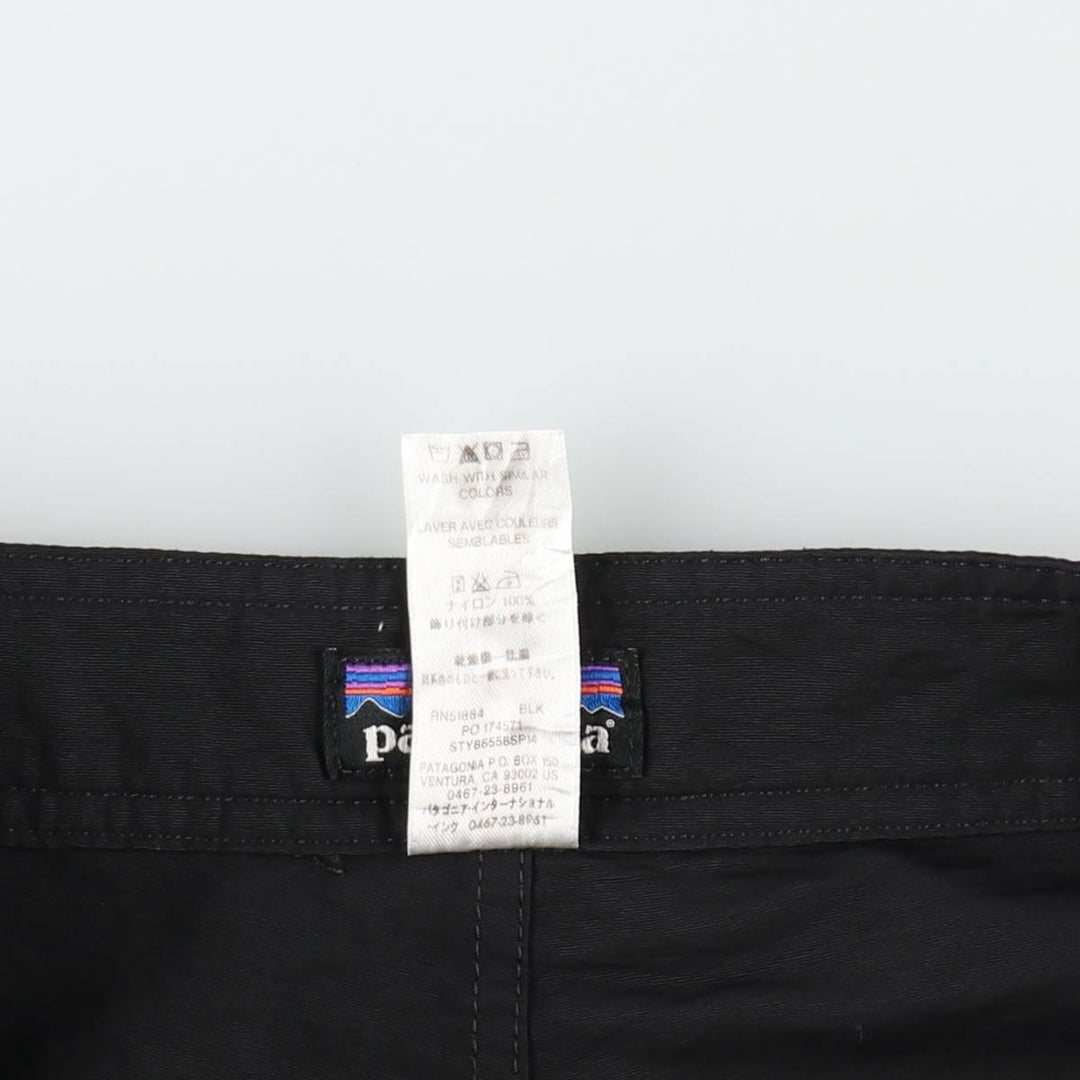 Patagonia 86558SP14 Nylon Shorts, Men's W38 (approx.) Nylon black type Vintage Second Hand