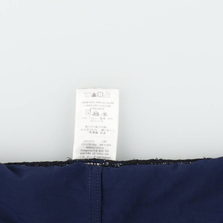 2000'S Patagonia 57018S0 Swim Shorts (Men's XL equivalent) Nylon navy blue type Vintage Second Hand