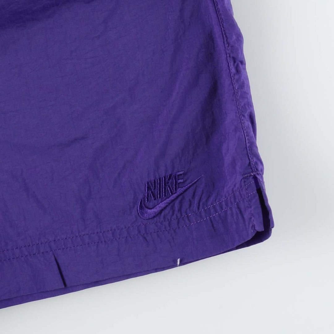 90s-00'S Nike Nylon Shorts, Men's Size M (Equivalent), Vintage Nylon purple type Vintage Second Hand
