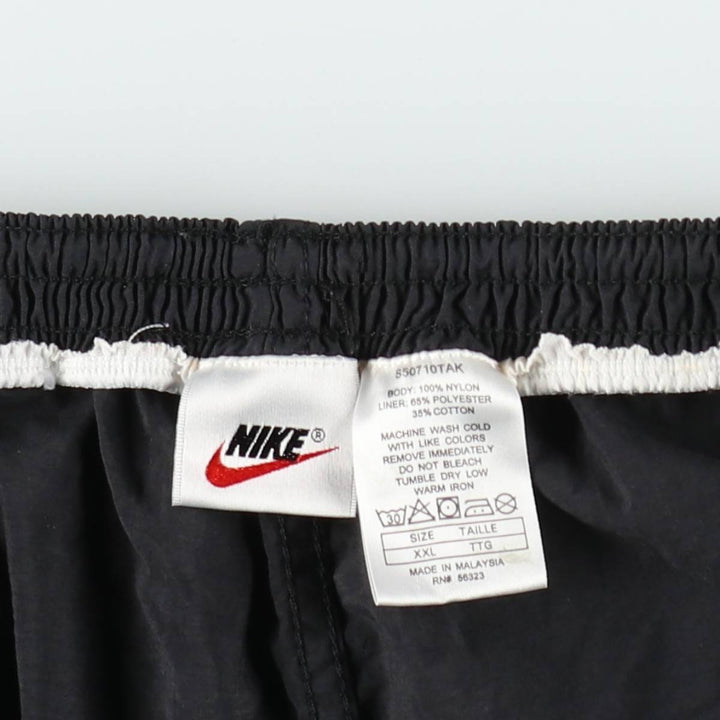 90s-00'S Nike swim shorts, men's size XXL equivalent, vintage. Nylon black type Vintage Second Hand