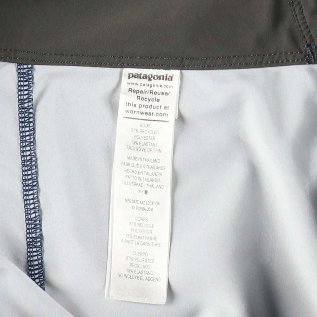 Patagonia 86480SP23 Hydro Peak Board Shorts Nylon Shorts Half Pants Men's W33 equivalent polyester blue type Vintage Second Hand