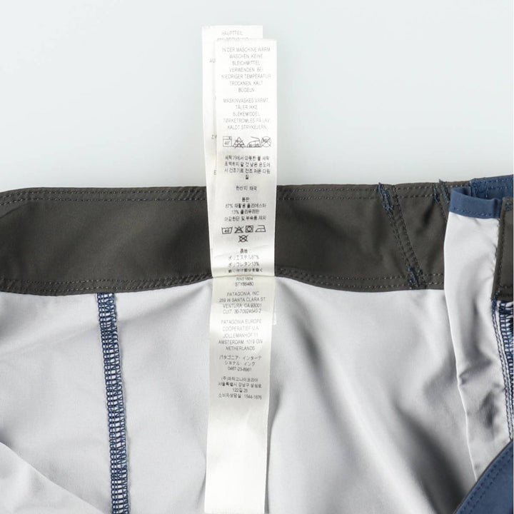 Patagonia 86480SP23 Hydro Peak Board Shorts Nylon Shorts Half Pants Men's W33 equivalent polyester blue type Vintage Second Hand