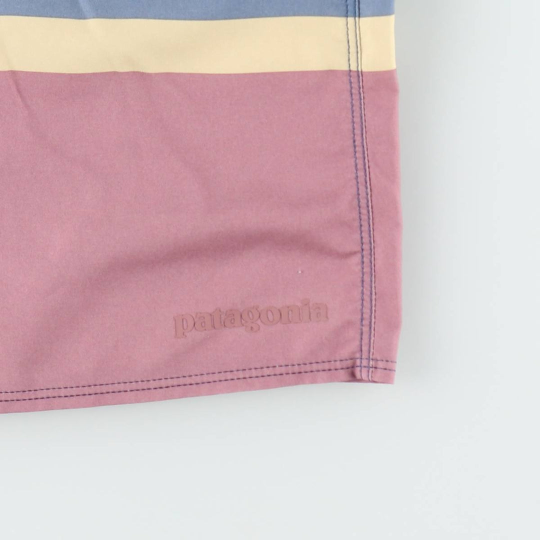 Patagonia 86480SP23 Hydro Peak Board Shorts Nylon Shorts Half Pants Men's W33 equivalent polyester blue type Vintage Second Hand