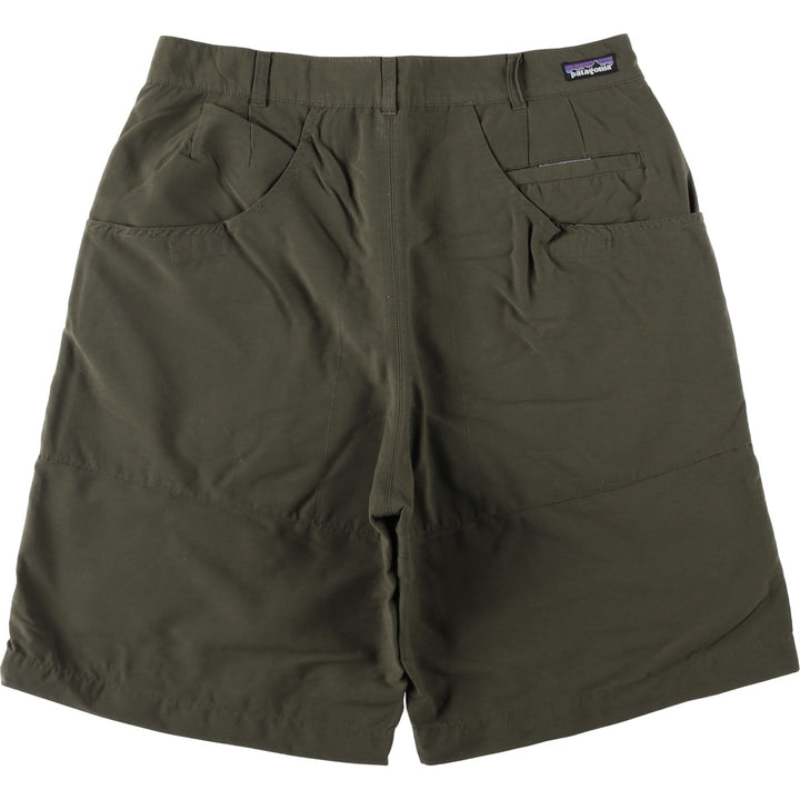 2000'S Patagonia 57660SP01 Nylon Shorts, Men's Size W34 (approx.) Nylon Khaki type Vintage Second Hand