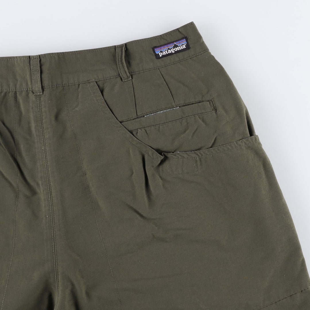 2000'S Patagonia 57660SP01 Nylon Shorts, Men's Size W34 (approx.) Nylon Khaki type Vintage Second Hand