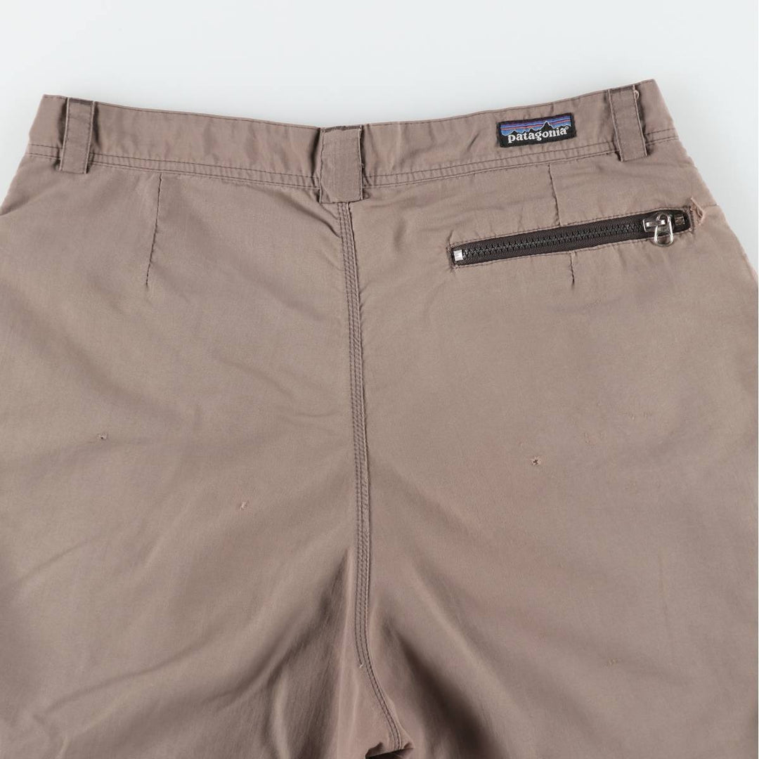Patagonia nylon shorts, men's size W32 (approx.) Nylon Beige type Vintage Second Hand