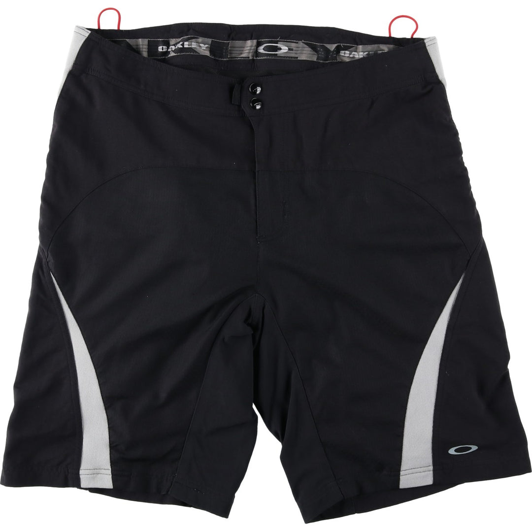 Oakley nylon shorts, men's size W37 (approx.) Nylon black type Vintage Second Hand