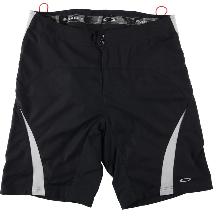 Oakley nylon shorts, men's size W37 (approx.) Nylon black type Vintage Second Hand