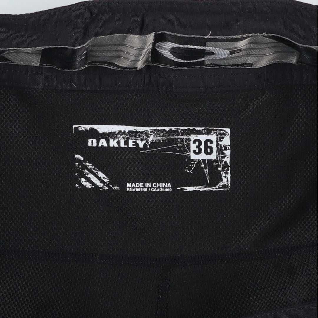 Oakley nylon shorts, men's size W37 (approx.) Nylon black type Vintage Second Hand