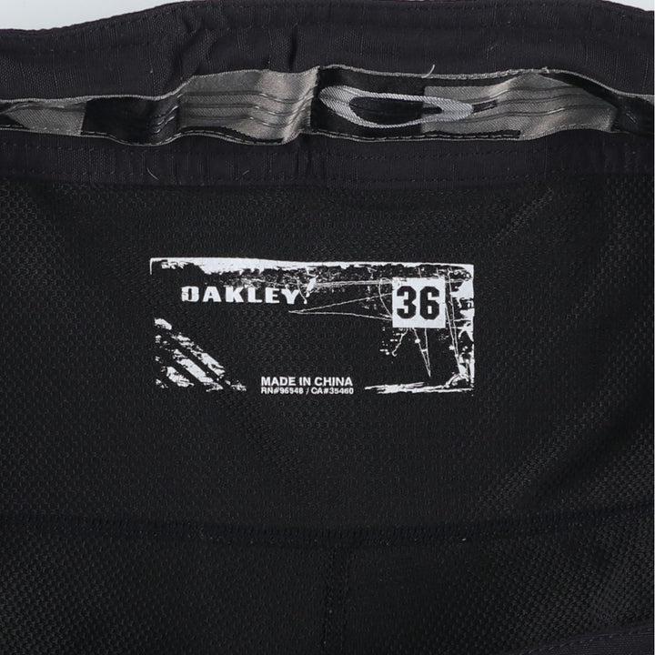 Oakley nylon shorts, men's size W37 (approx.) Nylon black type Vintage Second Hand