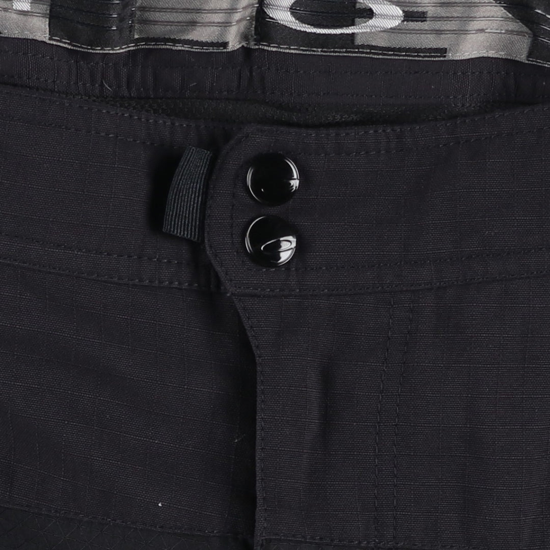 Oakley nylon shorts, men's size W37 (approx.) Nylon black type Vintage Second Hand
