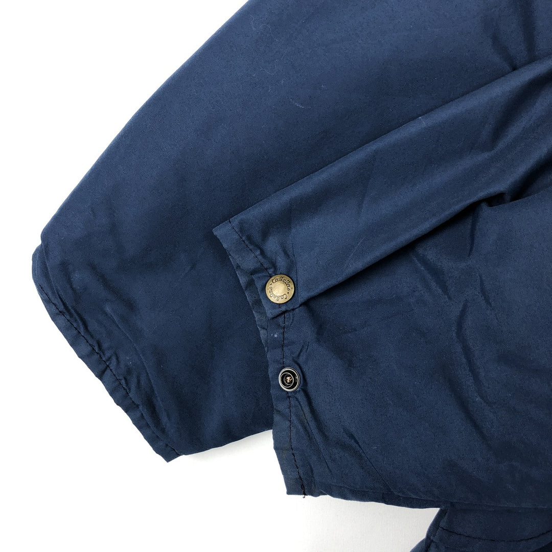 90s-00'S Cabelas GORE-TEX Mountain Parka Shell Jacket, Made in USA, Men's Size L (approx.) Nylon navy blue type Vintage Second Hand