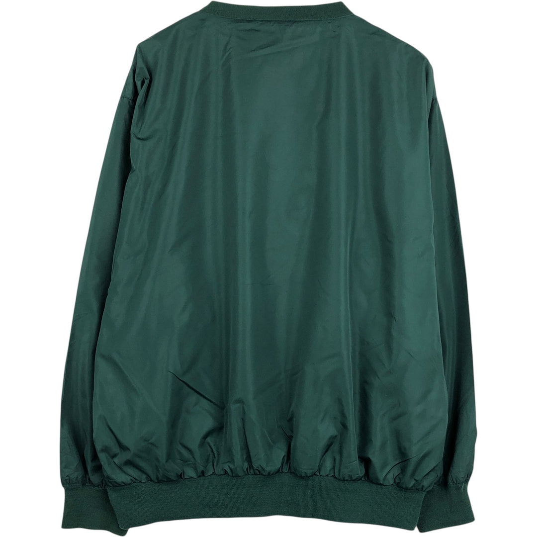 Ralph Lauren POLO GOLF warm-up pullover, men's size L polyester green type Vintage Second Hand