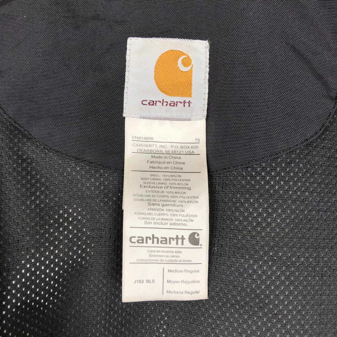 Carhartt Waterproof Breathable Nylon Jacket, Men's Size Medium Nylon navy blue type Vintage Second Hand