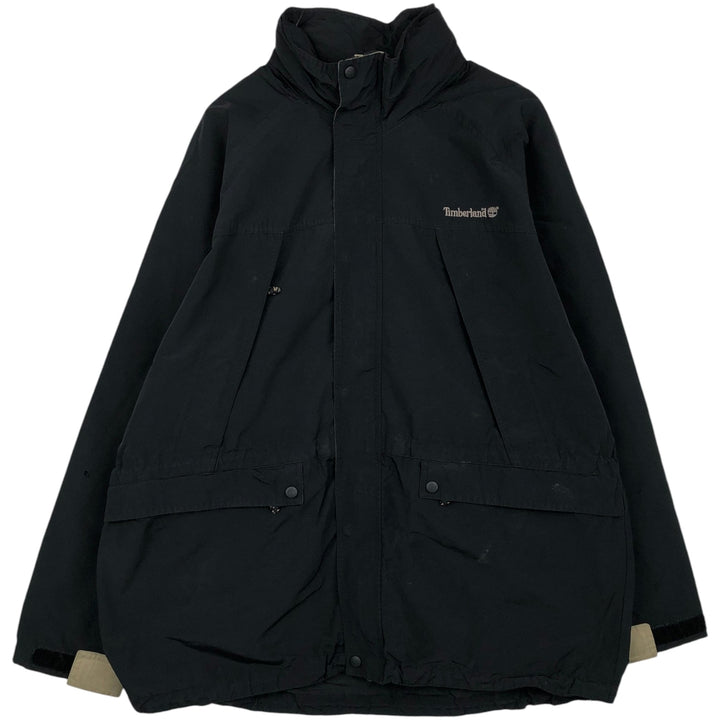 90s-00'S Timberland WEATHERGEAR windbreaker, men's size XL (approx.) cotton black type Vintage Second Hand