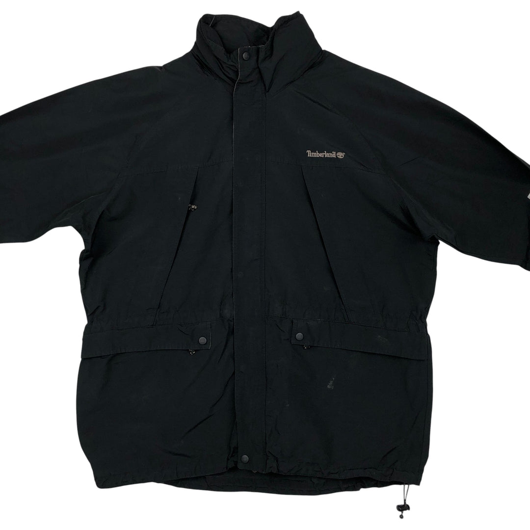90s-00'S Timberland WEATHERGEAR windbreaker, men's size XL (approx.) cotton black type Vintage Second Hand