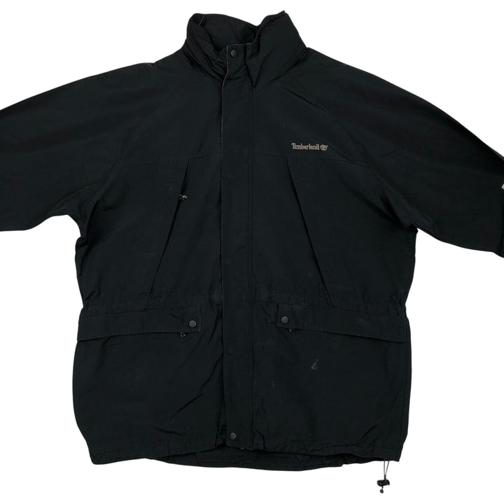 90s-00'S Timberland WEATHERGEAR windbreaker, men's size XL (approx.) cotton black type Vintage Second Hand