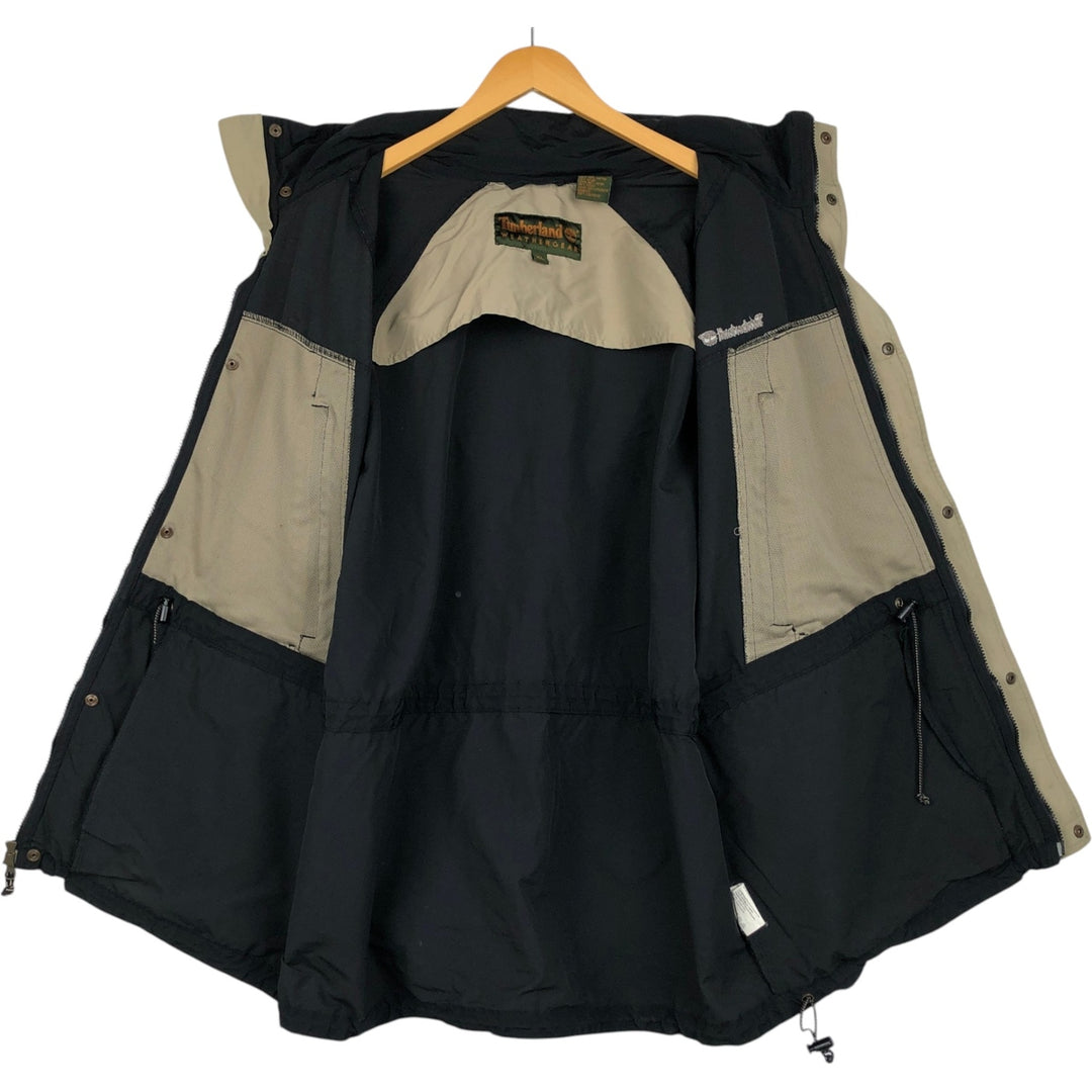 90s-00'S Timberland WEATHERGEAR windbreaker, men's size XL (approx.) cotton black type Vintage Second Hand