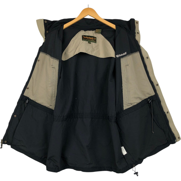 90s-00'S Timberland WEATHERGEAR windbreaker, men's size XL (approx.) cotton black type Vintage Second Hand