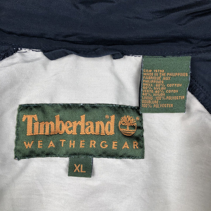 90s-00'S Timberland WEATHERGEAR windbreaker, men's size XL (approx.) cotton black type Vintage Second Hand