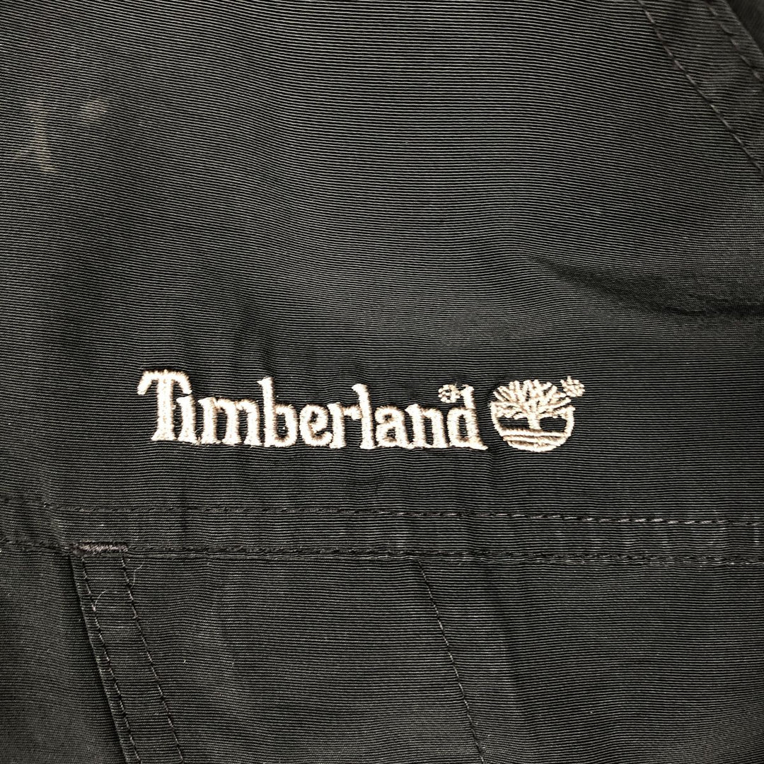 90s-00'S Timberland WEATHERGEAR windbreaker, men's size XL (approx.) cotton black type Vintage Second Hand