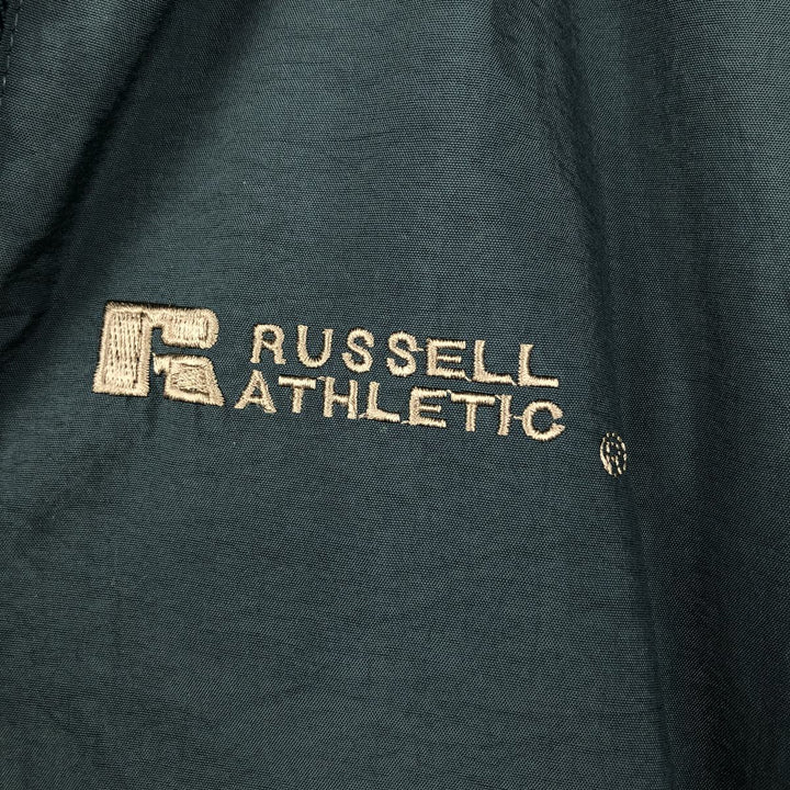 1990'S Russell Nylon Jacket, Men's Size L (approx.), Vintage Nylon dark green Vintage Second Hand