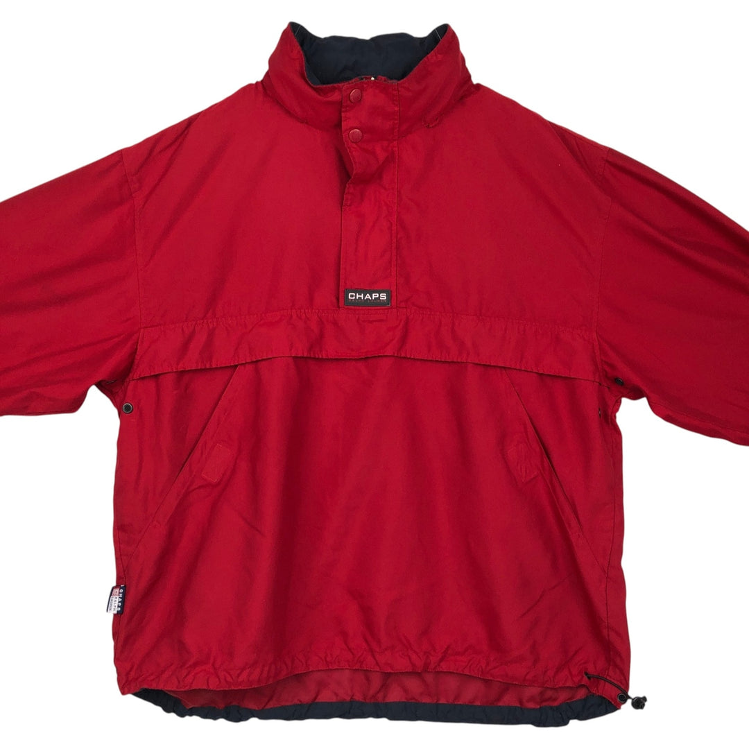 Ralph Lauren CHAPS Anorak Jacket, Made in Russia, Men's XL (approx.) polyester burgundy type Vintage Second Hand