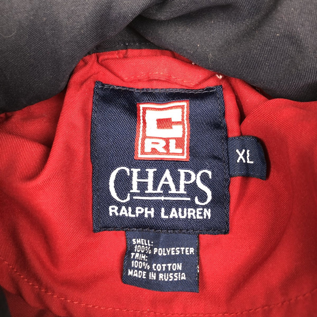 Ralph Lauren CHAPS Anorak Jacket, Made in Russia, Men's XL (approx.) polyester burgundy type Vintage Second Hand