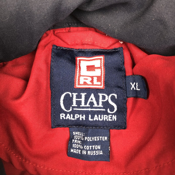 Ralph Lauren CHAPS Anorak Jacket, Made in Russia, Men's XL (approx.) polyester burgundy type Vintage Second Hand