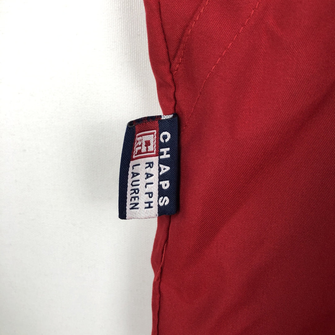 Ralph Lauren CHAPS Anorak Jacket, Made in Russia, Men's XL (approx.) polyester burgundy type Vintage Second Hand