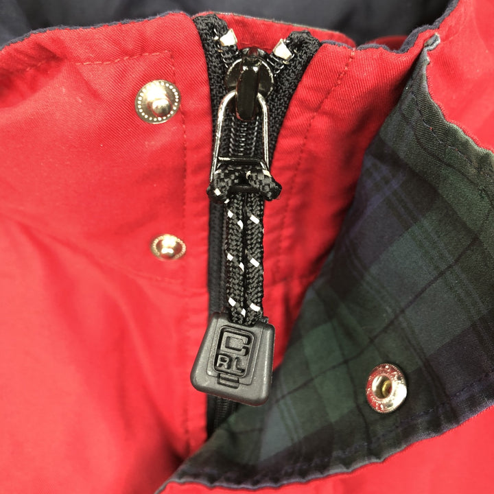 Ralph Lauren CHAPS Anorak Jacket, Made in Russia, Men's XL (approx.) polyester burgundy type Vintage Second Hand