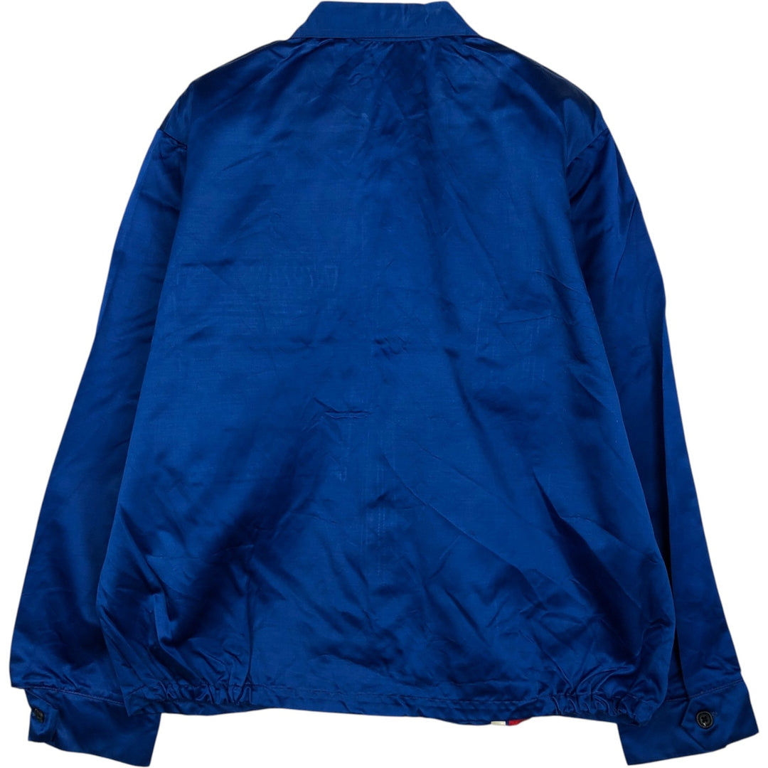 1970'S Bob Hadley Collared Windbreaker Racing Jacket, Men's Size L (approx.), Vintage unclear blue type Vintage Second Hand
