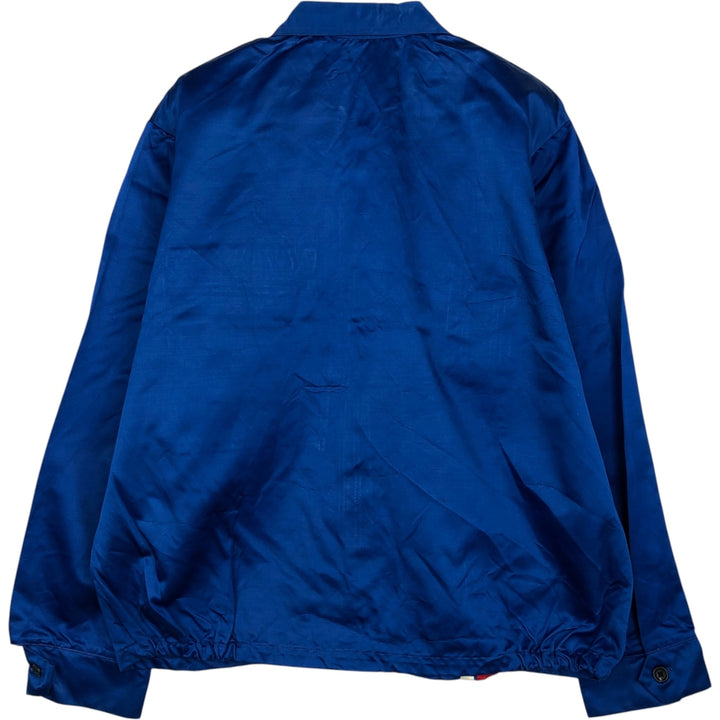 1970'S Bob Hadley Collared Windbreaker Racing Jacket, Men's Size L (approx.), Vintage unclear blue type Vintage Second Hand