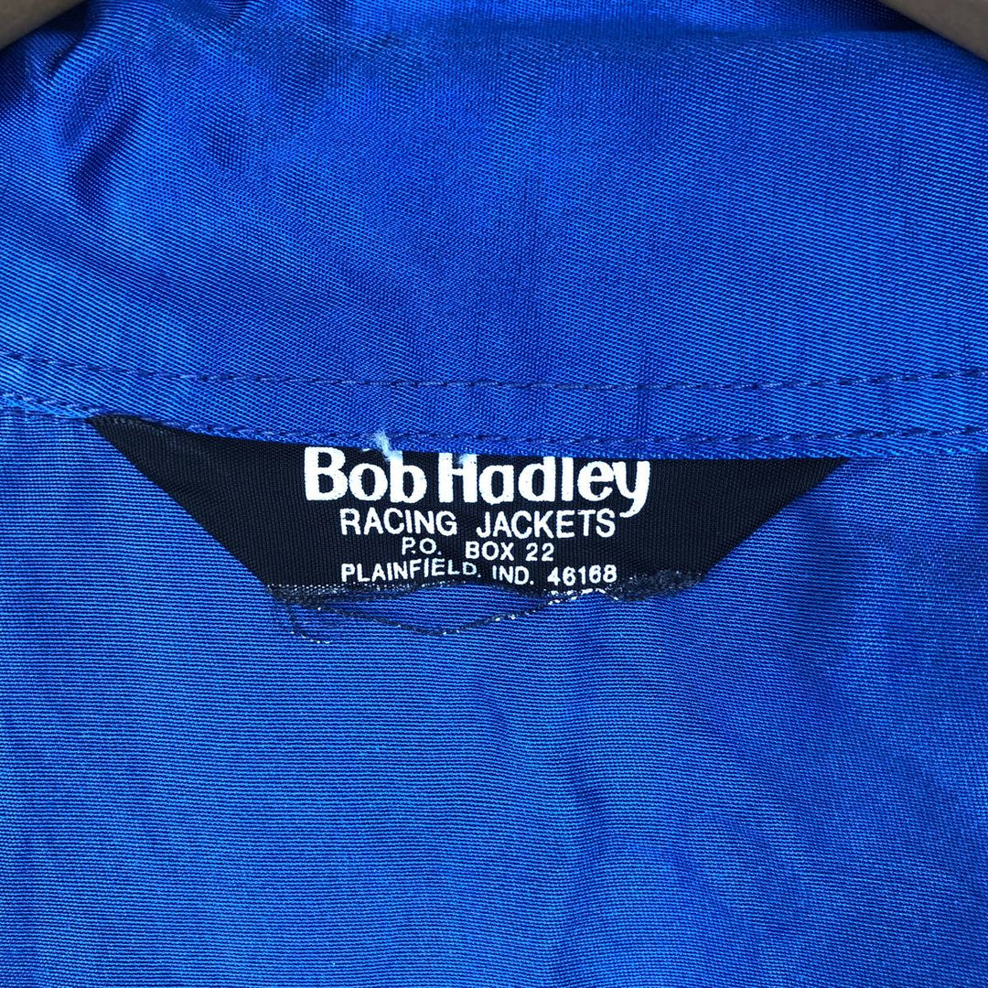1970'S Bob Hadley Collared Windbreaker Racing Jacket, Men's Size L (approx.), Vintage unclear blue type Vintage Second Hand