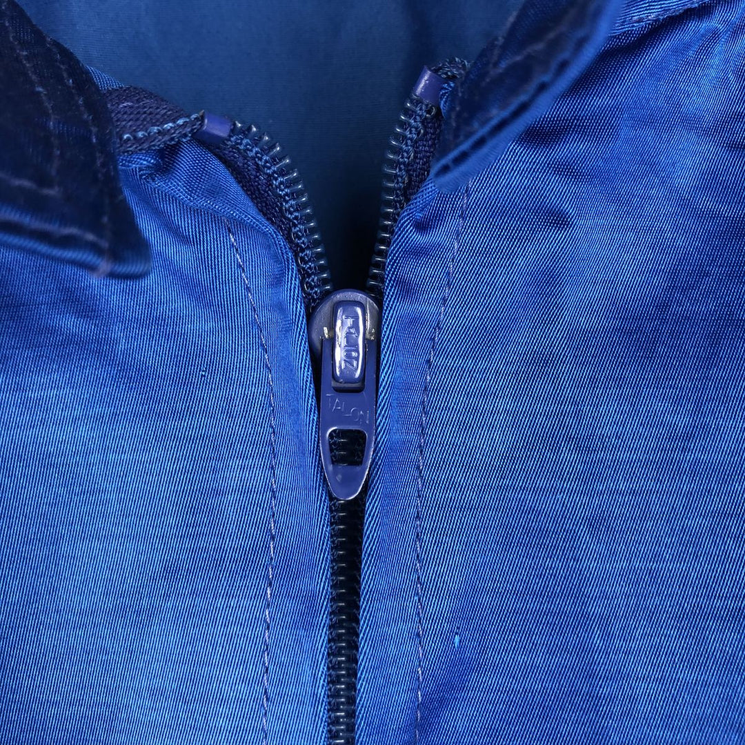1970'S Bob Hadley Collared Windbreaker Racing Jacket, Men's Size L (approx.), Vintage unclear blue type Vintage Second Hand