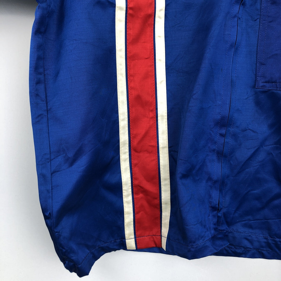 1970'S Bob Hadley Collared Windbreaker Racing Jacket, Men's Size L (approx.), Vintage unclear blue type Vintage Second Hand