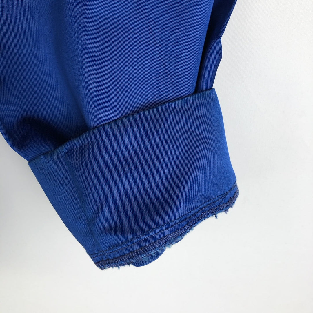 1970'S Bob Hadley Collared Windbreaker Racing Jacket, Men's Size L (approx.), Vintage unclear blue type Vintage Second Hand