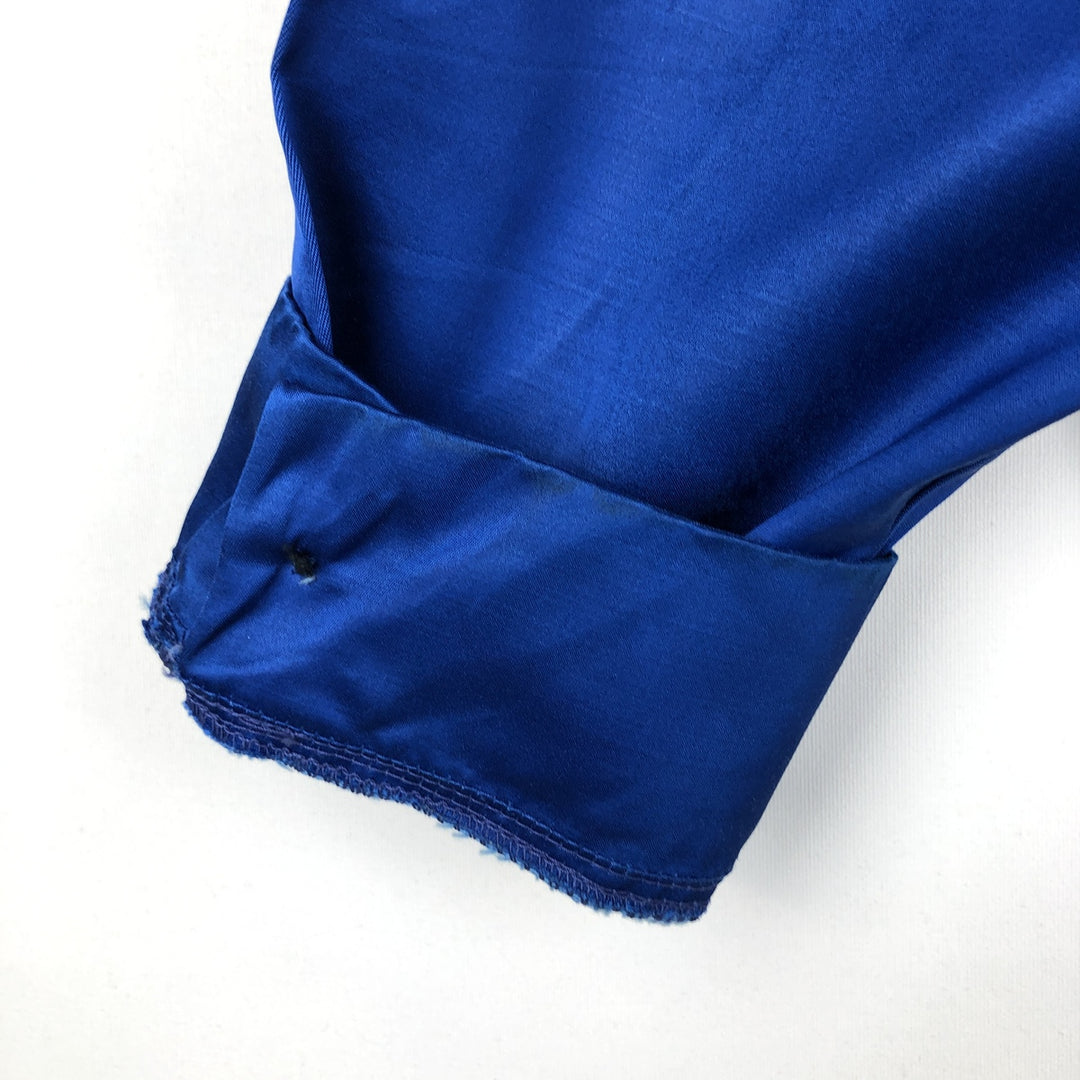 1970'S Bob Hadley Collared Windbreaker Racing Jacket, Men's Size L (approx.), Vintage unclear blue type Vintage Second Hand