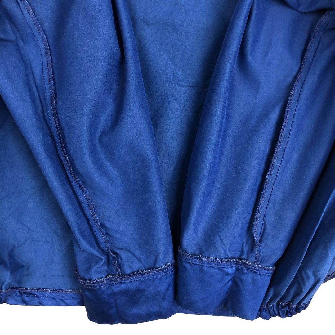 1970'S Bob Hadley Collared Windbreaker Racing Jacket, Men's Size L (approx.), Vintage unclear blue type Vintage Second Hand