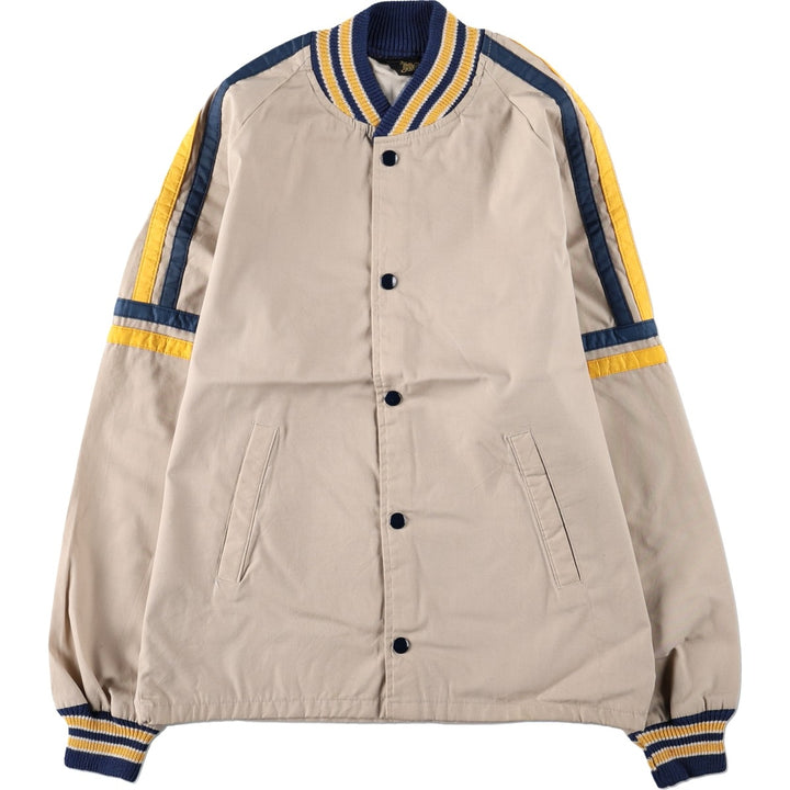 Sir Jac varsity jacket, award jacket, men's size M (approx.), vintage. polyester Beige type Vintage Second Hand