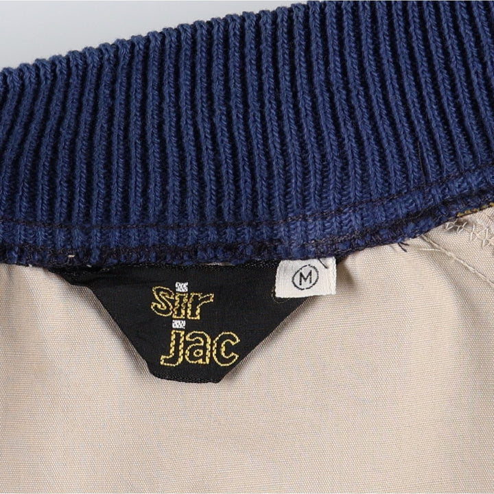 Sir Jac varsity jacket, award jacket, men's size M (approx.), vintage. polyester Beige type Vintage Second Hand