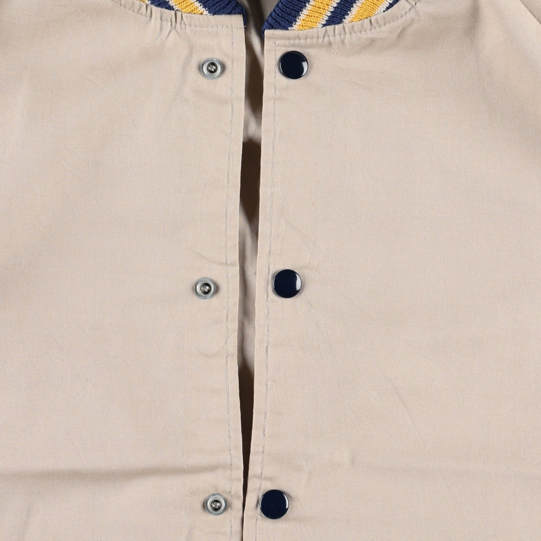 Sir Jac varsity jacket, award jacket, men's size M (approx.), vintage. polyester Beige type Vintage Second Hand