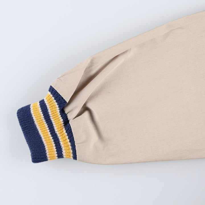 Sir Jac varsity jacket, award jacket, men's size M (approx.), vintage. polyester Beige type Vintage Second Hand