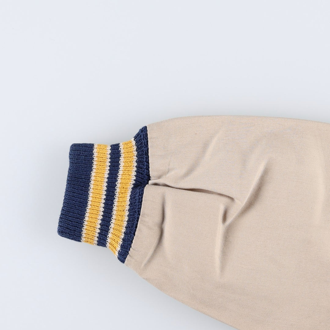 Sir Jac varsity jacket, award jacket, men's size M (approx.), vintage. polyester Beige type Vintage Second Hand