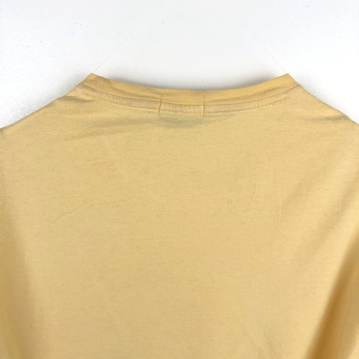 Ralph Lauren POLO RALPH LAUREN CLASSIC FIT Large Logo Short-Sleeve Logo T-Shirt (Men's Size M) cotton yellow type Vintage Second Hand