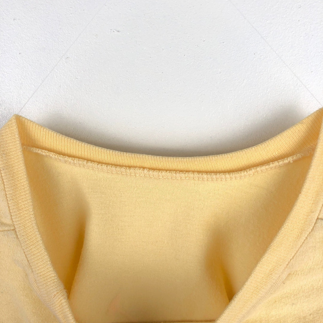 Ralph Lauren POLO RALPH LAUREN CLASSIC FIT Large Logo Short-Sleeve Logo T-Shirt (Men's Size M) cotton yellow type Vintage Second Hand