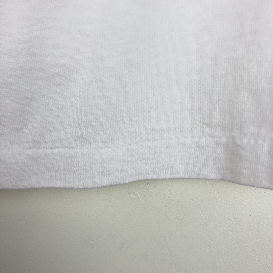 90'S Columbia Short-Sleeve Printed T-Shirt, Made in USA, Men's Size L (Equivalent), Vintage cotton white type Vintage Second Hand