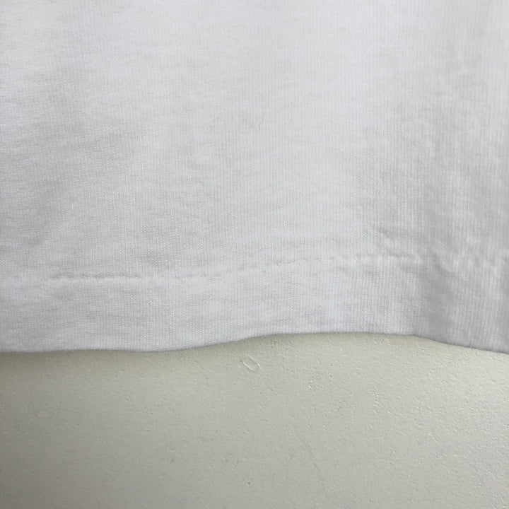 90'S Columbia Short-Sleeve Printed T-Shirt, Made in USA, Men's Size L (Equivalent), Vintage cotton white type Vintage Second Hand