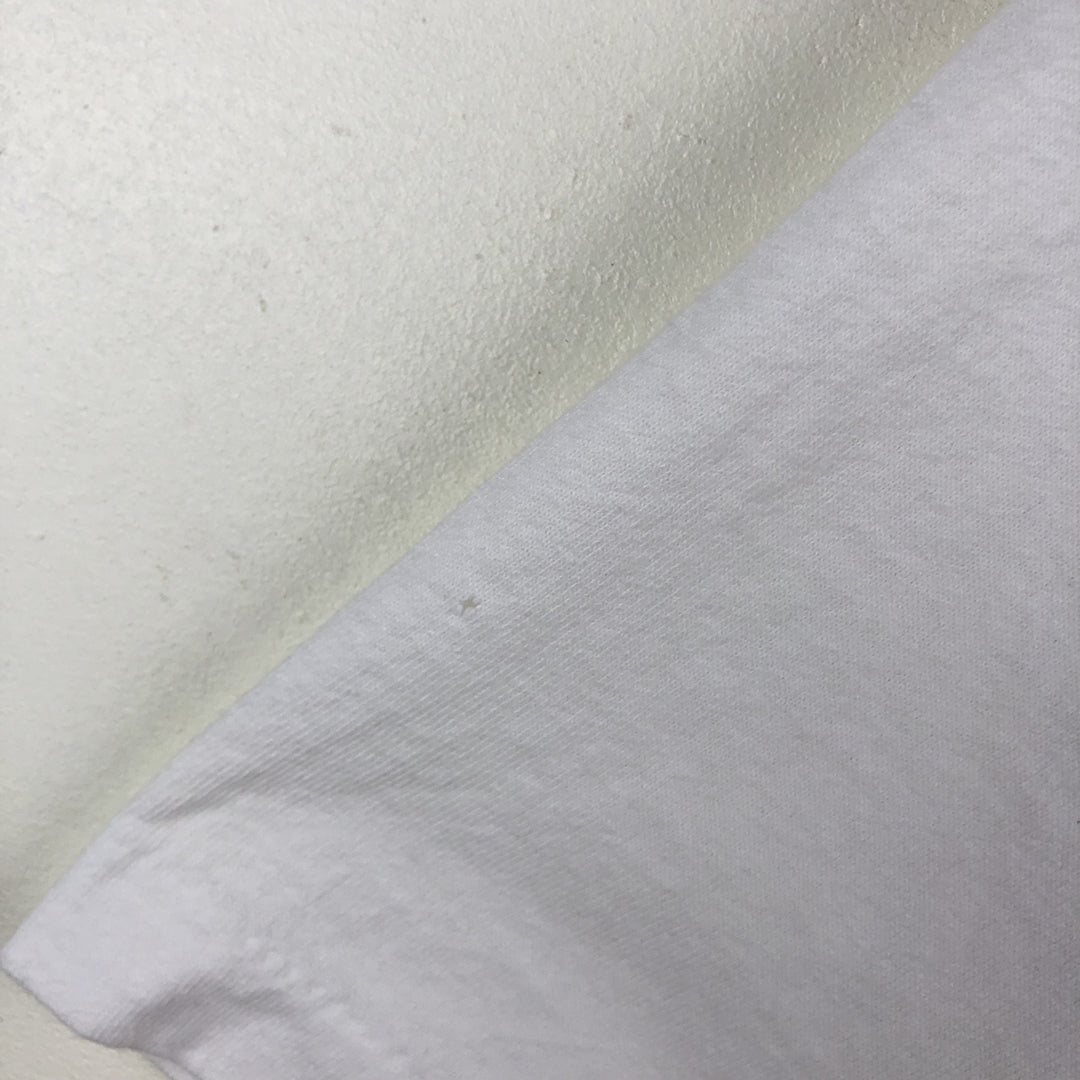 90'S Columbia Short-Sleeve Printed T-Shirt, Made in USA, Men's Size L (Equivalent), Vintage cotton white type Vintage Second Hand